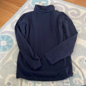 Jacadi navy blue polka dot turtle neck